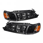 Toyota Corolla DX 1993-1997 Black Euro Headlights and Corner Lights