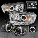 2003 Dodge Ram 3500 Clear Halo Projector Headlights and Halo Fog Lights 2003 Dodge Ram 3500 Clear Halo Projector Headlights and Halo Fog Lights