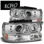 2000 Chevy Silverado Chrome Halo Projector Headlights and Bumper Lights