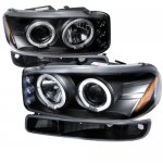 2005 GMC Sierra 3500 Black Halo Projector Headlights and Bumper Lights