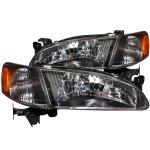 Toyota Corolla 1998-2000 Black Headlights and Corner Lights