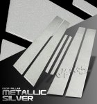 Mazda 3 Sedan 2004-2008 Silver Carbon Fiber Door Pillars