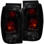 2001 Ford Explorer Black Smoked Custom Tail Lights