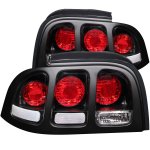 1996 Ford Mustang Black Custom Tail Lights