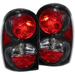 2002 Jeep Liberty Black Custom Tail Lights