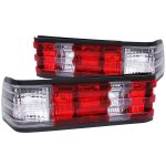 1990 Mercedes Benz C Class Custom Tail Lights Red and Clear