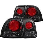 Honda Accord 1996-1997 Black Custom Tail Lights