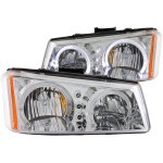 2005 Chevy Silverado 3500 Clear Halo Headlights LED