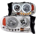 2001 Dodge Durango Halo Headlights Chrome LED 2001 Dodge Durango Halo Headlights Chrome LED