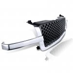 2005 Chevy Avalanche Chrome Trim Front Grill Black Punch Style