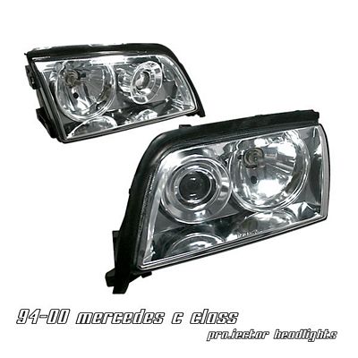 Mercedes Benz C Class 1995-2000 Clear Projector Headlights