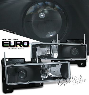 Chevy Tahoe 1995-1999 Black Projector Headlights