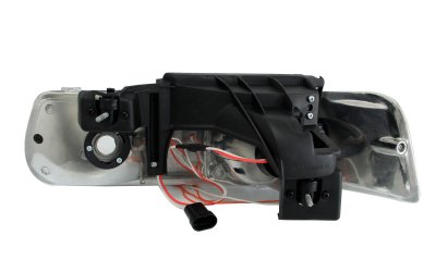 Chevy Tahoe 2000-2006 Black LED Halo Projector Headlights