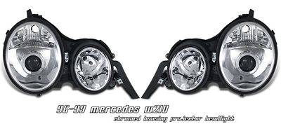 Mercedes Benz E Class 1996-1999 Clear Projector Headlights