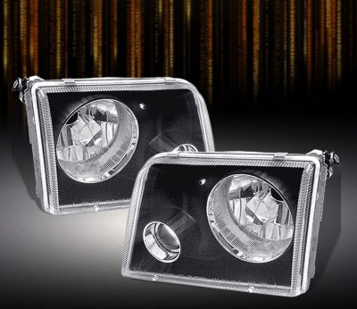 Ford Ranger 1993-1997 Black Projector Headlights