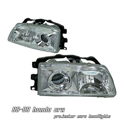 Honda Civic 1988-1989 Clear Projector Headlights