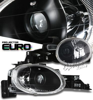 Dodge Neon 1995-1999 Black Projector Headlights