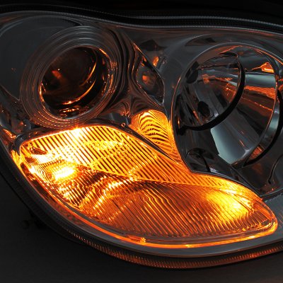 Mercedes Benz S Class 2003-2006 Clear HID Projector Headlights