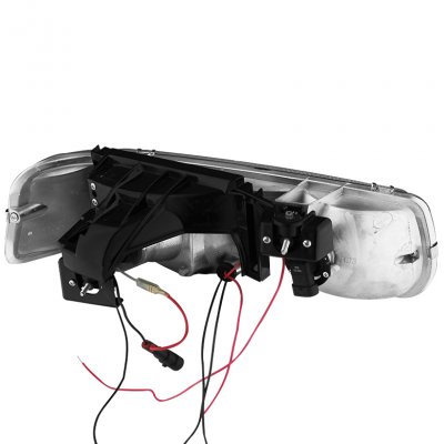 Chevy Suburban 2000-2006 Chrome Halo Projector Headlights LED DRL