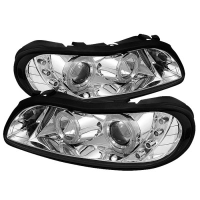 Chevy Malibu 1997-2003 Clear Halo Projector Headlights
