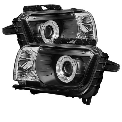 Chevy Camaro 2010-2012 Black Halo Projector Headlights