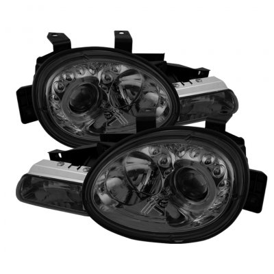 Dodge Neon 1995-1999 Smoked Halo Projector Headlights