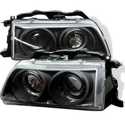 Honda Civic 1990-1991 JDM Black Halo Projector Headlights