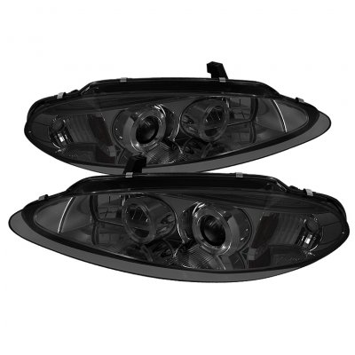 Dodge Intrepid 1998-2004 Smoked Halo Projector Headlights