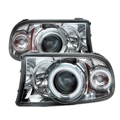 Dodge Durango 1998-2003 Clear CCFL Halo Projector Headlights