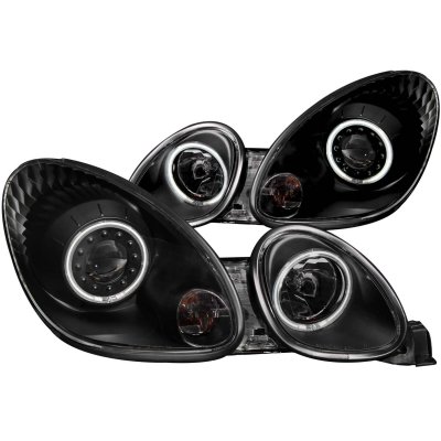 Lexus GS300 1998-2005 Black Projector Headlights CCFL Halo