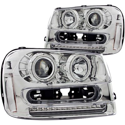 Chevy TrailBlazer 2002-2009 Clear Projector Headlights with CCFL Halo and LED