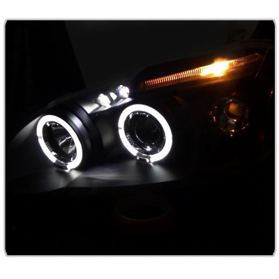 Toyota Corolla 2003-2008 Black Halo Projector Headlights with LED