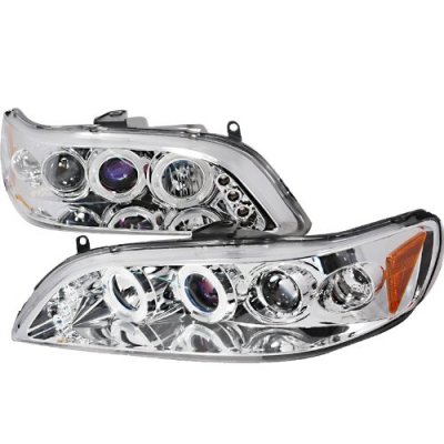 Honda Accord 1998-2002 Clear Halo Projector Headlights with LED