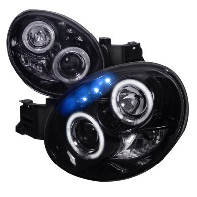 Subaru Impreza 2002-2003 Smoked Halo Projector Headlights with LED