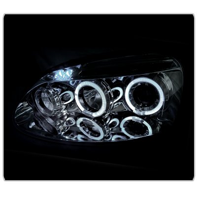 VW Rabbit 2006-2008 Clear Halo Projector Headlights with LED
