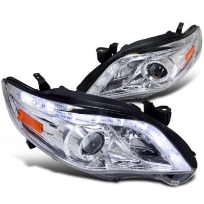 thumbnail image 2 of VLAND Projector Headlights With LED DRL For 2011-2013 Toyota Corolla – Pair, Black Housing, DOT/SAE 2 of 5