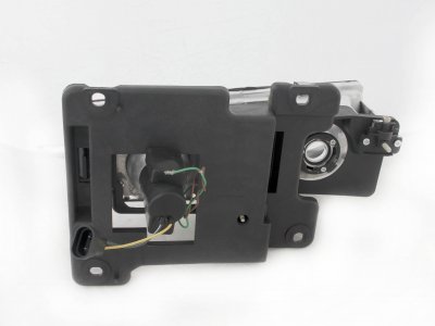 Chevy 1500 Pickup 1988-1998 Black Projector Headlights with Halo and LED