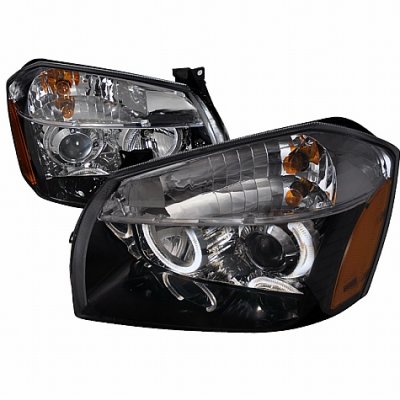 Dodge Magnum 2005-2007 Black Dual Halo Projector Headlights