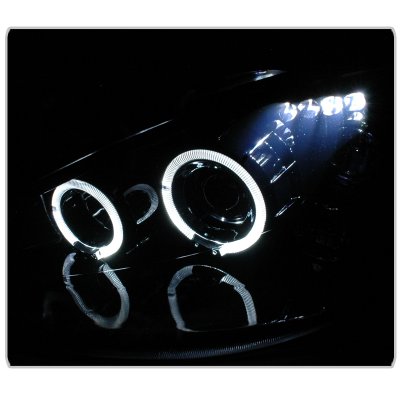 Ford Focus 2000-2004 Smoked Halo Projector Headlights with LED