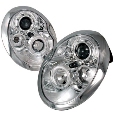 Mini Cooper 2002-2005 Clear Halo Projector Headlights