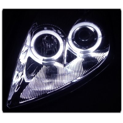 Mitsubishi Eclipse 2000-2005 Black Projector Headlights Halo
