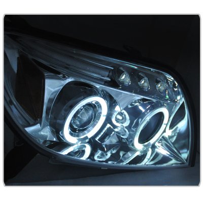 Toyota 4Runner 2003-2005 Clear Halo Projector Headlights with LED