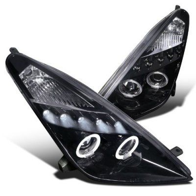 Toyota Celica 2000-2005 Smoked Halo Projector Headlights with LED