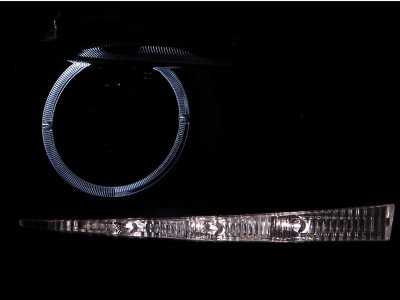 Scion xB 2004-2006 Projector Headlights Black Halo LED