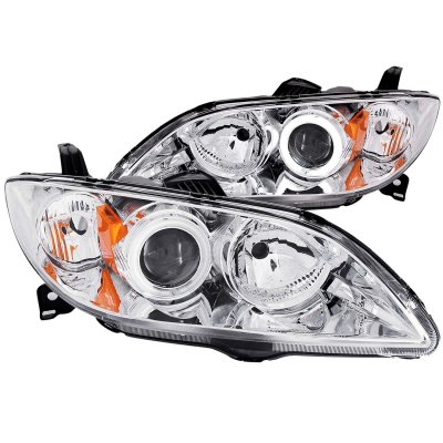 Mazda 3 Sedan 2004-2009 Clear Projector Headlights CCFL Halo