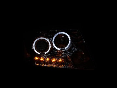 Ford F150 2004-2008 Clear Projector Headlights with Dual Halo and LED