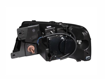 Ford F150 2004-2008 Black Projector Headlights with Dual Halo and LED
