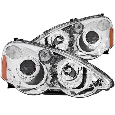 Acura RSX 2002-2004 Clear Projector Headlights Halo LED