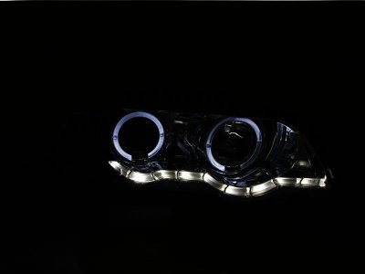 BMW X5 2000-2003 Projector Headlights Chrome Halo LED DRL