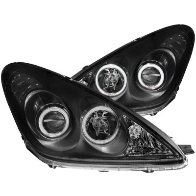 Lexus ES300 2002-2003 Black Projector Headlights Halo LED